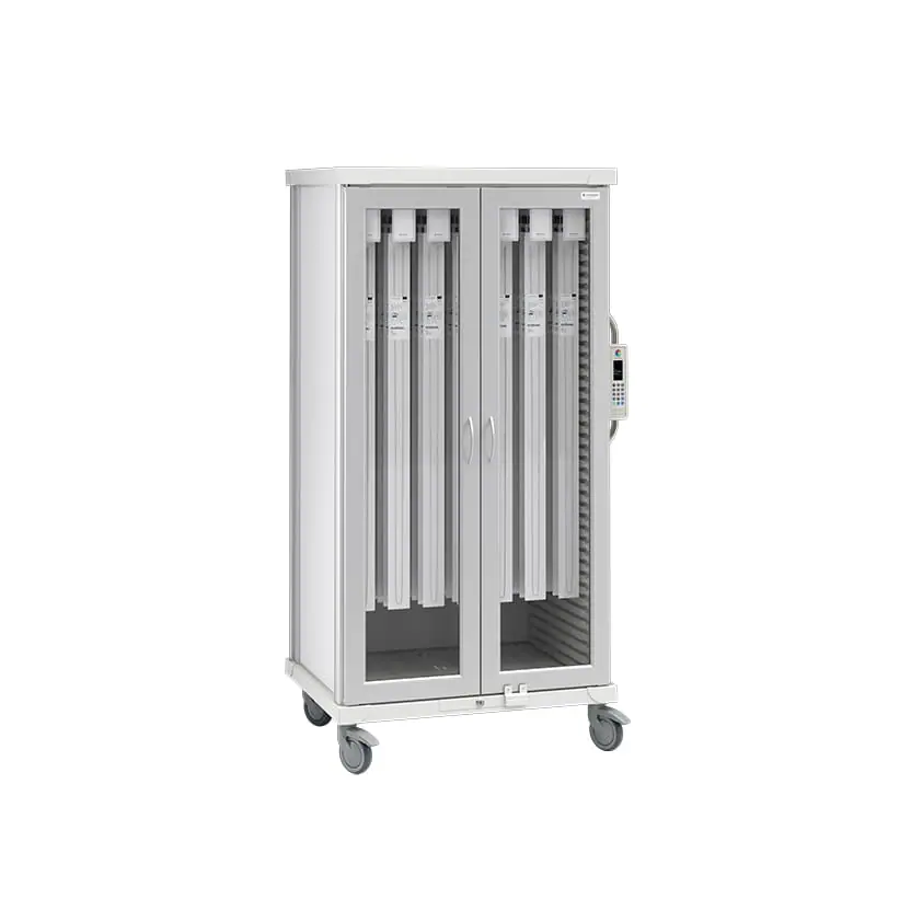 roam 2 catheter cart glass doors sr2glc