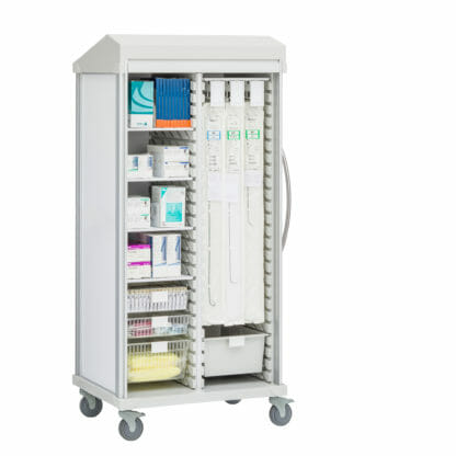 Roam 2 Cysto Medical Supply Cart, Roll-Top Door