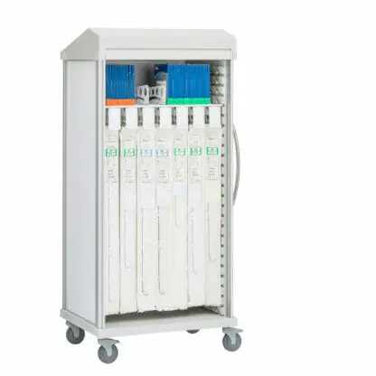 Roam 2 Diagnostic Catheter Cart with Roll-Top Door