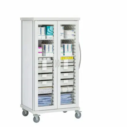 Roam 2 ENT or Neuro Cart with Glass Doors