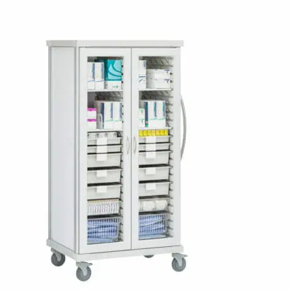 Roam 2 ENT or Neuro Cart with Glass Doors