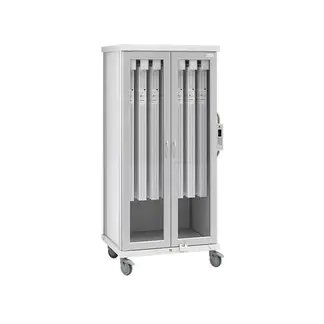 roam 2 long catheter cart glass doors sr2gc