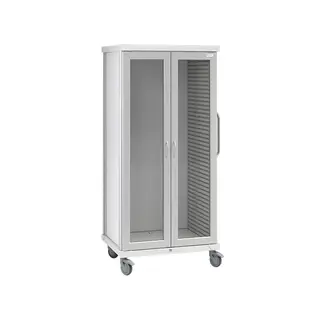 roam 2 tall supply cart glass doors sr2tgnc