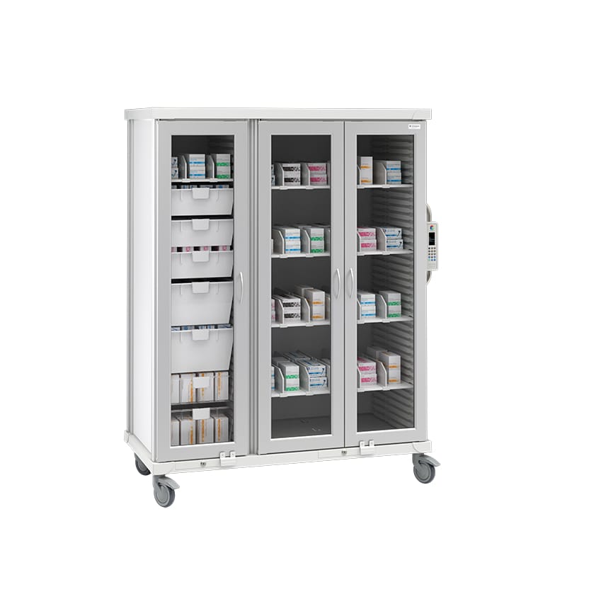 roam 3 gi staple cart glass doors sr3ggi