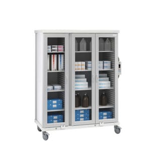 roam 3 pack drape cart glass door sr3gpd
