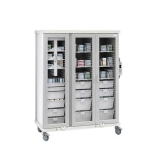 roam 3 vascular cart glass doors sr3gvs