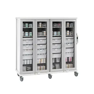 roam 4 general storage cart glass doors sr4ggs