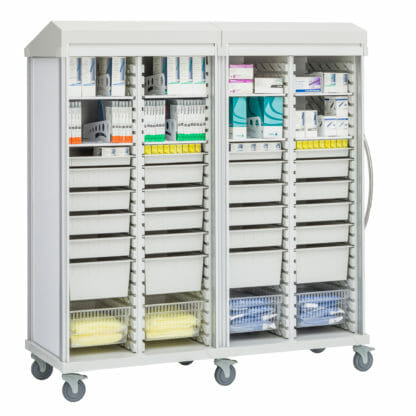 Roam 4 Surgical Supply Cart with Roll-Top Door