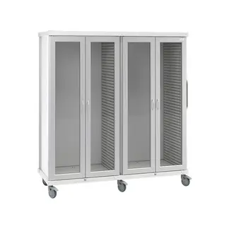 roam 4 tall supply cart glass doors sr4tgnc
