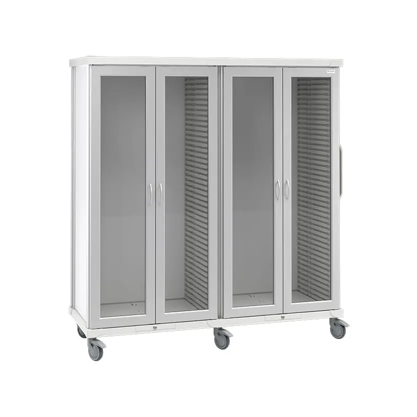 roam 4 tall supply cart glass doors sr4tgnc