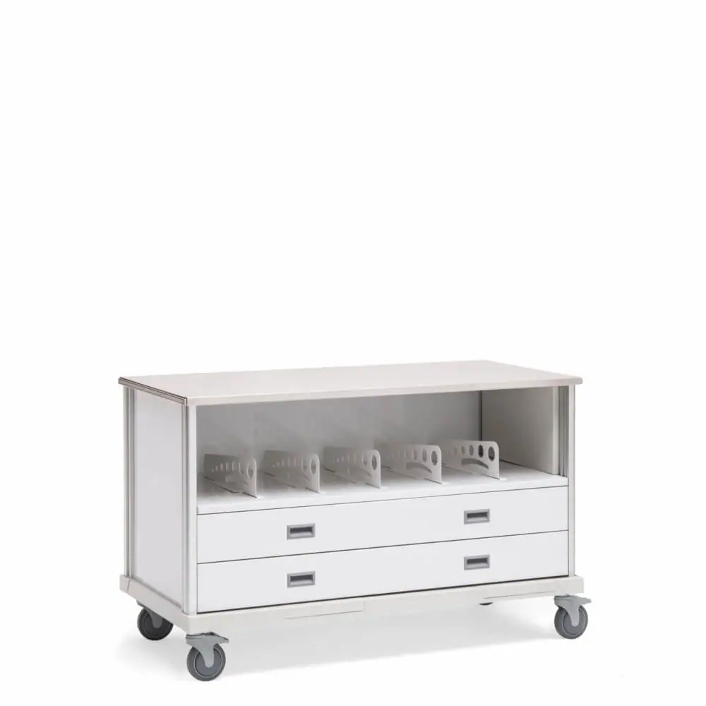 ECP Cart with Dividers Roam Medical Carts InnerSpace Healthcare
