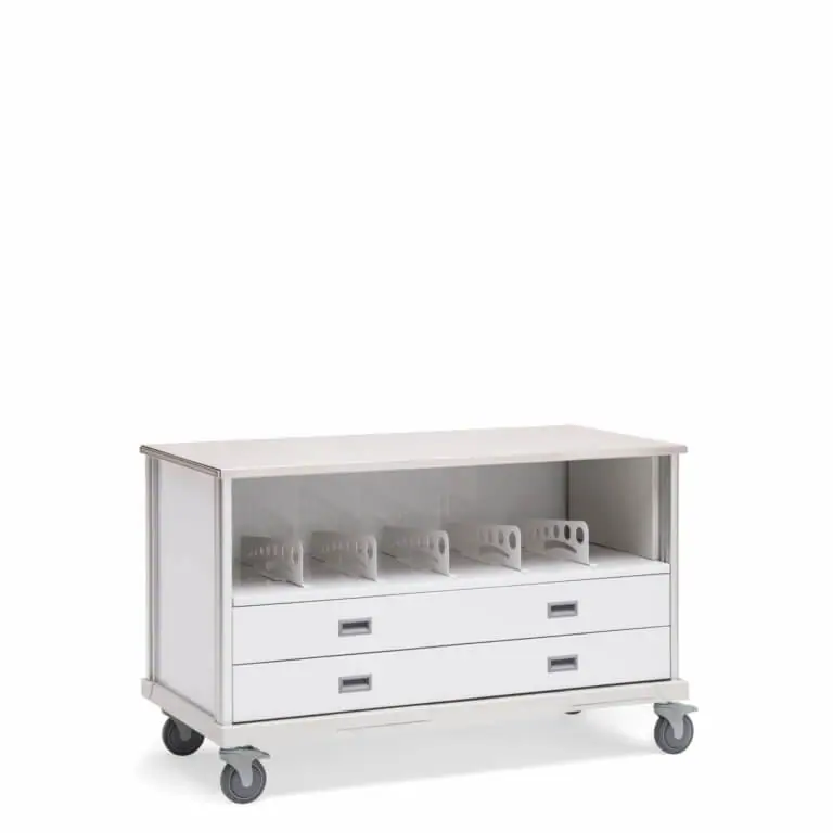 ECP Cart with Dividers Roam Medical Carts InnerSpace Healthcare