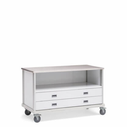 ECP Cart with Drawers and Dividers, dividers removed
