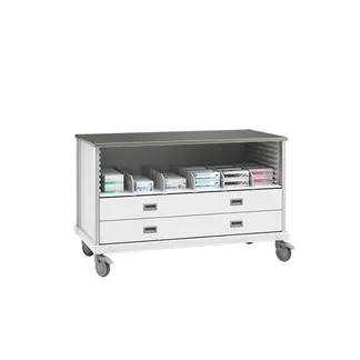 ecp cart with drawers and dividers srsdecp