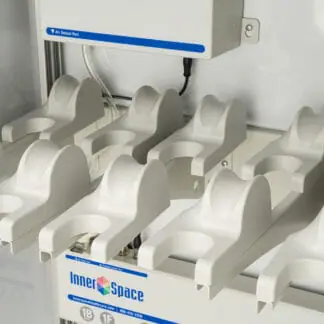 Detail of double scope manager, compressor, and manifold
