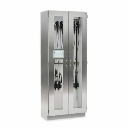 Ventaire Scope Tracking Cabinet, Stainless Steel, shown propped